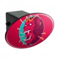 Rampaging Red Chimpanzee Ape Monkey King Oval Tow Trailer Hitch Cover Plug Insert