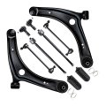 10pcs Front Lower End Kit K620548 Es800471 For 2007 2017 Mitsubishi Lancer Outlander Control Arms Sway Bars Tie Rods Ev800638 