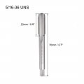 Uxcell Machine Tap 5 16-36 Uns Thread 2b Class High Speed Steel Screw Taps Threading Tapping Tool