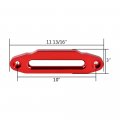 Astra Depot 95ft X 3 8 Synthetic Winch Rope Cable 20500lbs W Yellow Hook And 10 Red Hawse Fairlead Replacement For Jeep