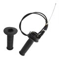 Motorcycle Throttle Hand Grips Cable Clamp Kit Replacement For Ct200u Trail 200 Mini 196cc Bike Fits Pit Dirt Racing Pocket Atv