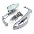 Httmt Mt353-cd Chromed Spear Blade Mirrors For Sportster Dyna Softail 
