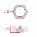 Caltric 2 Rear Axle Nut Compatible With Polaris Trail Boss 325 2002 330 2003-2004