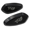 Motorcycle Motor Mirror Block Off Base Plates For 1999-2007 Yamaha R6 Yzf-r6 Yzfr6 Black