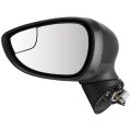 Left Side View Mirror Fit For 2014-2019d For Fiesta Per Non-heated W Signal Lamp W Blind Spot Detection Ptm Oe D2bz17683f-pfm 