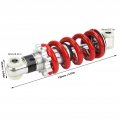 150mm Shock Absorber Suspension 750lbs Strut Center Eye Diameter 8mm Red Universal For Electric Scooter Moped Mini Motorcycle