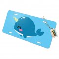 Graphics More Cute Kawaii Baby Narwhal Novelty Metal Vanity Tag License Plate