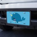 Graphics More Cute Kawaii Baby Narwhal Novelty Metal Vanity Tag License Plate
