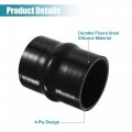 Uxcell Universal 70mm 2 75 Id Straight Hump Coupler Silicone Hose 102mm Long Intercooler Tube Piping With T Bolt Clamp Black