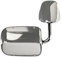 Fit System H3621ch Passenger Side Replacement Oe Style Chrome Manual Folding Mirror 