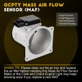 Ocpty Mass Airflow Sensor Maf Mf0898-z Compatible For Ford E-250 Econoline 1997-1999 For Expedition 1997-1998 F-150 Lincoln