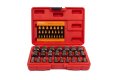 25 Piece Screw Bolt Nut Extractor Set Hex Head Multi Spline Remover For Broken Studs Bolts Hexagon Socket Screws And Fittings 