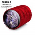 Protectors Of The Realm Dragon And Fairy Valve Stem Caps For Tire Rim Wheel Aluminum Red