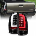 Acanii For Light Bar Design 2005-2015 Toyota Tacoma Pickup Black Housing Led Tail Lights Brake Lamps Set Left Right
