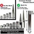 Superior 1pc 6 Tall 3 4 Hex Spike Lug Nut Socket Inch Key Tool Adapter