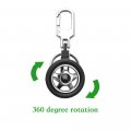 K-kang 2pcs Creative Auto Model Wheel Rim Rotatable Keychain Tyre Car