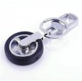 K-kang 2pcs Creative Auto Model Wheel Rim Rotatable Keychain Tyre Car 