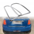 Anzios Compatible With 2007-2015 Mini Cooper R56 R57 R58 R59 Taillight Trim Ring Driver Passenger Side Chrome