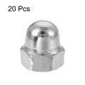 Uxcell M6 Thread Dia Dome Head 304 Stainless Steel Cap Acorn Hex Nuts 20pcs