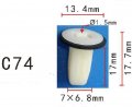 Autobahn88 Center Pillar Screw Grommet Compatible With Honda Oem 91620-sr2-003 Pack Of 20