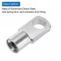 Uxcell Gas Spring Strut M6x8mm Joint Fitting Female Threaded Connectors Steel Silver Tone 4pcs