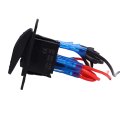 Pre Wired 4 Gang Aluminum Rocker Switch On Off Boat Blue Backlit For Automotive Car Marine Rv Applications