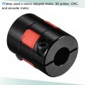 Uxcell Shaft Coupling 6mm To 8mm Bore L25xd20 Aluminum Alloy Flexible Coupler Joint For Servo Stepped Motor Pack Of 2