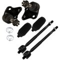 6pc Front Suspension Kit With Inner Tie Rod Ends Ball Joints And Steering Rack Boots For Toyota Prius 2004 2009 Ev80304 K90309 