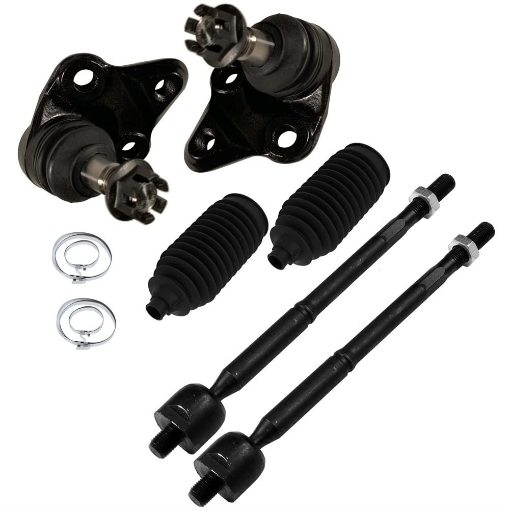6pc Front Suspension Kit With Inner Tie Rod Ends Ball Joints And Steering Rack Boots For Toyota Prius 2004 2009 Ev80304 K90309