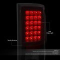 Auto Dynasty I 2pcs Full Led Rear Tail Lights Brake Lamps Compatible With Dodge Ram 1500 2500 3500 09-17 Driver And Passenger