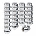 Ocpty M12x1 5 Chrome Lug Nuts 24pcs Closed Wheel 3 4 19mm Hex Factory Replacement Ford Ecosport Escape Fiesta Focus Fusion