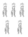 Anyray A1718y 40w 120-volt Halogen G9 Base Bulb 5-pack