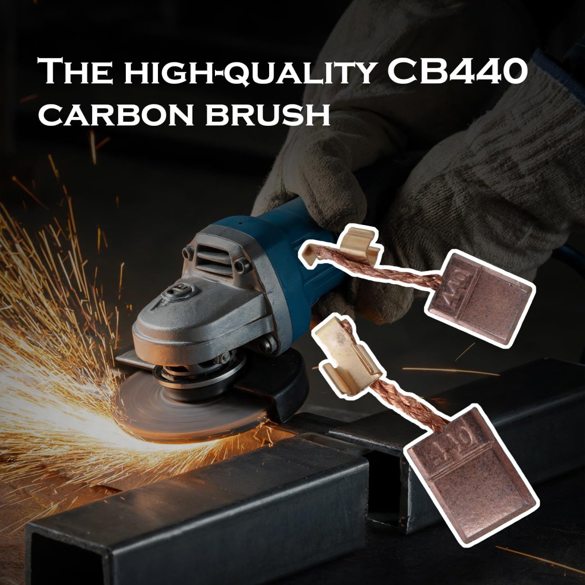 10pcs Carbon Brushes For Lxsf01z 18v Lxt Cordless Drywall Screwdriver Replaces Cb-440 Cb-448 Cb-436 195021-6 194427-5 194159-4