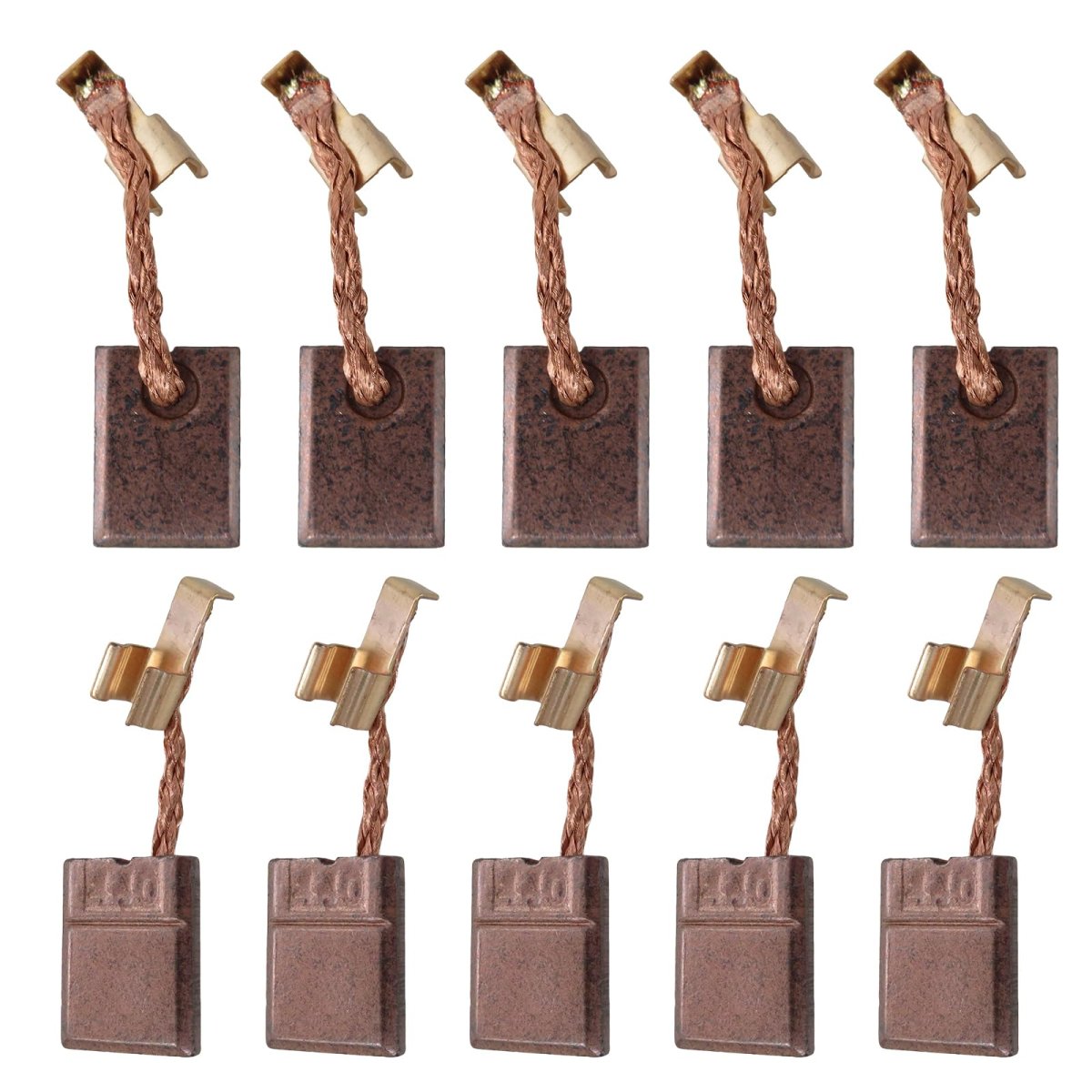 10pcs Carbon Brushes For Lxsf01z 18v Lxt Cordless Drywall Screwdriver Replaces Cb-440 Cb-448 Cb-436 195021-6 194427-5 194159-4