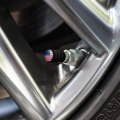 Betsy Ross 1776 American Flag Tire Rim Wheel Aluminum Valve Stem Caps