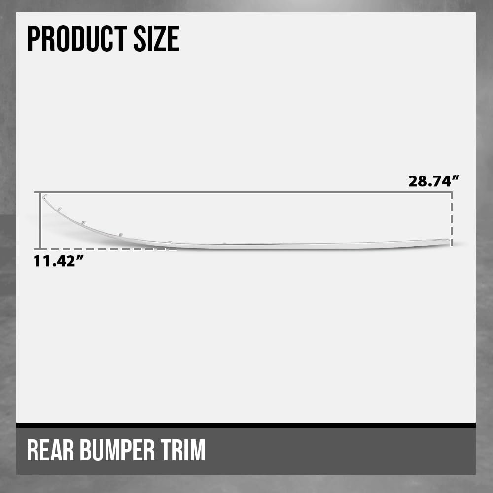 Rear Bumper Trim Pair For Benz E350 E550 Base Convertible 2-door 2011-2013 Fit Coupe 2010-2013 2078852121 2078852221 Silver