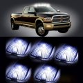 5pcs White Cab Roof Top 6 Led Lights Smoke Lens Marker Running Lamps Replacement Fit For 1988-2000 Chevrolet Gmc 2500 3500 4500 