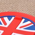 3pcs Red Union Jack Anti-slip Cup Mat For Mini Cooper R55 R56 R57 R58 R59