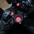 3pcs Red Union Jack Anti-slip Cup Mat For Mini Cooper R55 R56 R57 R58 R59