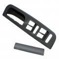 Master Window Switch Bezel W Handle Trim Fit For Vw Jetta Golf Passat Gray 