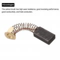 Uxcell 4 Pack Yd6-11-19 Carbon Brushes 19x11x6mm Power Tool For Electric Hammer Drill Motor