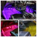 Ledglow 6pc Million Color Multi-color Led Interior Footwell Underdash Lighting Kit For Cars Trucks 18 Solid Colors 10 Unique