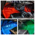 Ledglow 6pc Million Color Multi-color Led Interior Footwell Underdash Lighting Kit For Cars Trucks 18 Solid Colors 10 Unique