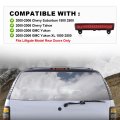Rear Third 3rd Led Brake Light For 2000-2006 Chevy Suburban 1500 2500 Tahoe Gmc Yukon Xl 15170955 Red Lens Chrome Housing