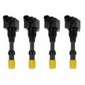 Blpextrm Ignition Coil Pack Of 4 Replacement For Honda Civic Hybrid 03-05 1 3l Replace Uf374 Uf373 Yellow 