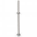 Uxcell M8 X 130mm Hex Head Screws Bolts Nuts Flat Lock Washers Kits 304 Stainless Steel Fully Thread Hexagon 5 Sets