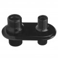 A C Bulkhead Car 2a Port Air Conditioner Connector Universal Modification Replacement For Hot Rod Black