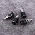 License Plate Screws 4pcs Universal Motorcycle Frame Bolts For Fastening Car Tag Holder Black
