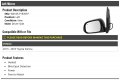 Marketplace Auto Parts Driver Side Power Mirror Paint To Match With Heated Glass And Blind Spot Detection Compatible 2013-2018