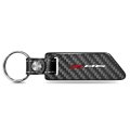 Chevrolet Corvette C8 Z06 Black Real Carbon Fiber Blade Style With Leather Strap Key Chain Keychain Official Licensed 